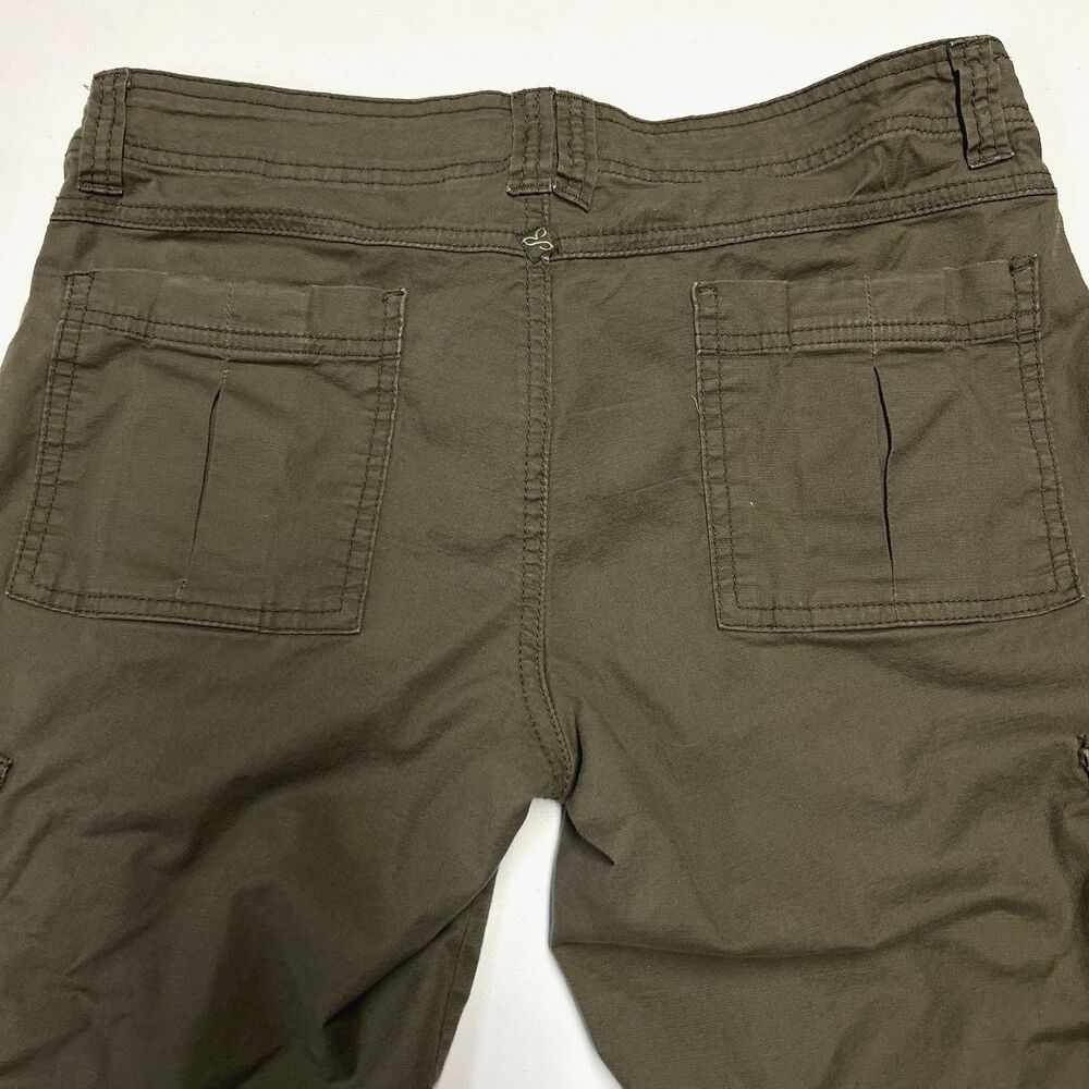 Prana Women's Low Rise Bermuda Cargo Shorts Outdoor 12.5" Inseam Size 6 Green - Picture 8 of 13